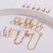 Women’s Jewelry Set Fashion Inlaid Rhinestone Ladies Earrings Creative Retro Gold Earrings Set_ipsvogv.com
