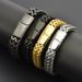 Men's Jewelry High End Style Domineering And Fashionable Double Piece Polished Bracelet Does Not Fade K Gold Plated Titanium Steel Jewelry_ipsvogv.com