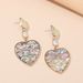Women’s Jewelry Set Fashion Exaggerated New Geometric Diamond Abalone Inlaid Big Heart Earrings For Women Fashion Earrings Temperament Vacation_ipsvogv.com