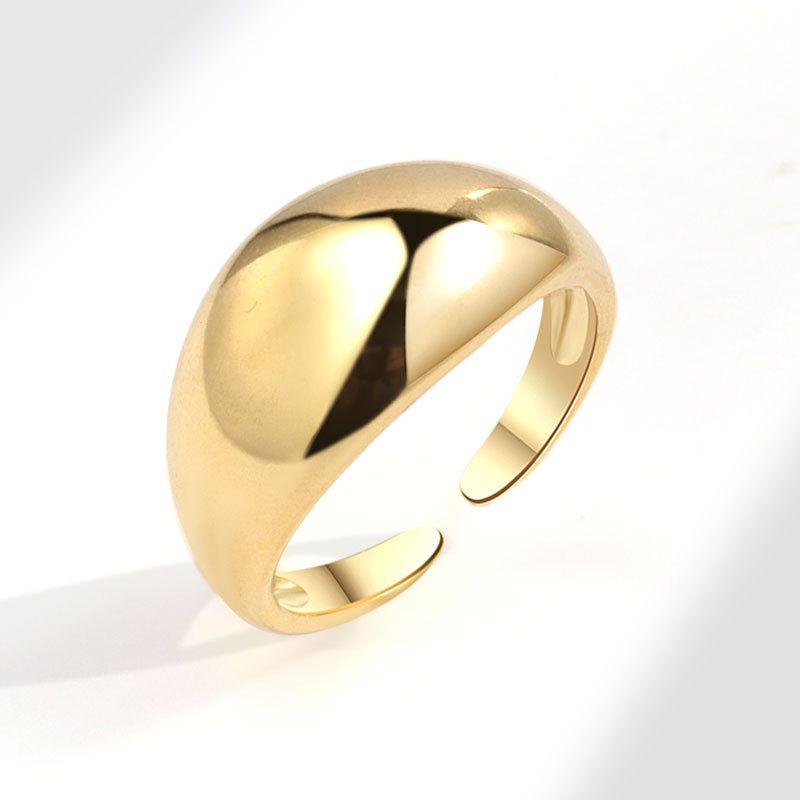Hot Selling Round Smooth Open Men's High-end Hip-hop Niche Index Finger Personality Tail Ring Women_ipsvogv.com