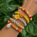 5-piece Starfish Shell Soft Pottery Bracelet Set 2025 Summer Sweet Temperament Beach Travel Vacation Accessories_ipsvogv.com