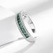 Korean Instagram Premium Emerald Zircon For Women's Light Luxury Versatile Opening Adjustable Index Finger Ring_ipsvogv.com