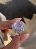 Light Luxury, High-end, Clear Cool, Inlaid With Zircon Purple Ring, Fashionable And Versatile, Trendy Index Finger Ring_ipsvogv.com