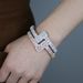Men And Women's Jewelry - Diamond-Cut Cubic Zirconia Couple Bracelet In Gold, Rose Gold & Silver, Sizes 58mm & 62mm, Hip-Hop Style For Anniversaries_ipsvogv.com