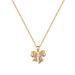 【 】 Pink Bow Light Luxury Charm Gorgeous Full Diamond Necklace Women's Versatile Clavicle Chain Titanium Steel_ipsvogv.com