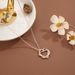 Fashionable And Versatile Double Heart Entangled Hollow Diamond Necklace Accessories, Hot Selling Personalized Necklaces_ipsvogv.com
