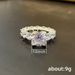 Cao Shi Junior High Grade Simple Women's Flower Language Wedding Copper Set Zircon Ring Jewelry_ipsvogv.com