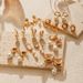 Baroque style brass plated K real gold pearl earrings shell pearl material elegant ear buckles_ipsvogv.com