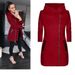 Women's Clothing fashion side zipper plus velvet coat hooded jacket sweatshirt women_ipsvogv.com
