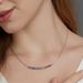 hot Selling Single Row Brilliant Color Zirconium Necklace S925 Silver Rainbow Design Zircon Clavicle Chain Simple And Versatile_ipsvogv.com