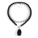 Beaded Two Piece Set Multi Layer Round Beaded Necklace Retro Water Drop Pendant Necklace_ipsvogv.com