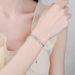 Pure Silver Female Plating PT950 Valentine's Day Gift Mosang Stone Bracelet LOVE Handpiece_ipsvogv.com