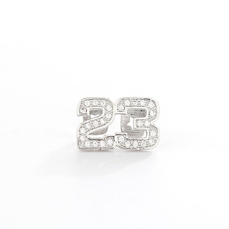 New Micro Inlaid Zircon Braces Double Digital Jordan No. 23 Hiphop Hip Hop Teeth Jewelry_ipsvogv.com