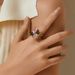 Brass plated K real gold high end ring animal butterfly design personality ring zircon exquisite water drop design_ipsvogv.com