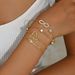 Ins Japanese and Korean style new women's bracelet set, niche love wearing arrow design bracelet, multiple bracelets_ipsvogv.com