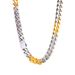Women's Jewelry Gold And Silver Stitching Necklace Jewelry High End Hip Hop Stainless Steel Cuban Chain Female Sweater Chain Jewelry_ipsvogv.com