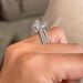 Cao Shi's Luxury Three Set Wedding Engagement Geometric Jewelry Fashion and Elegance Super Sparkling Ring_ipsvogv.com
