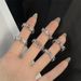 Color Advanced Flash And Series Super Zircon Open Ins Korean Adjustable Butterfly Internet Celebrity Finger Ring_ipsvogv.com