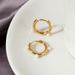 Sterg Sier Pearl Circle Ear Buckle High-grade Light Female Niche All-match Electroplated Gold-plated Earrings_ipsvogv.com