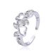 Women’s Jewelry Set Fashion Irregular Diamond Zircon CZ Love Lace Open Ring Female Jewelry Adjustable_ipsvogv.com