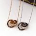 X1-206 Small Square Diamond Roman Digital Double Buckle Short Necklace For Women In South Korea Fashion Titanium Steel_ipsvogv.com