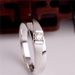 Open Platinum Plated Moissanite Frosted 1 Carat Men's Sandblasted Business Gentleman Wedding Ring_ipsvogv.com