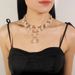 Fashionable and Sweet Set Style Pearl Double Layer Necklace Collar Chain Jewelry 7630_ipsvogv.com