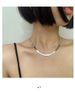 Niche Design Blade Snake Bone Chain Titanium Steel Necklace Women's European And American High-end Versatile Collarbone Chain Hip-hop Accessories_ipsvogv.com