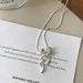 S Pure Silver Bowknot Tassel Ribbon Necklace For Women, Light Luxury Niche Design, High-end Pendant, Simple Clavicle_ipsvogv.com