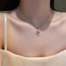 Titanium Steel Necklace With Diamond Inlaid Dolphin Magical Cube Jewelry Accessories, Fashionable And Elegant Pendant,_ipsvogv.com