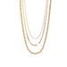 New Fashion Simple Gold Fried Dough Twists 3-piece Set Necklace_ipsvogv.com