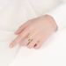 Cuban Chain Shaped Geometric Silver Unisex Jewelry With An Open Design Ring_ipsvogv.com