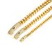 Men's Jewelry Zircon Buckle Titanium Steel Stainless Steel Jewelry Cuban Chain Men's Hip Hop Necklace 14k18k Gold_ipsvogv.com