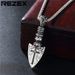 Men's Jewelry Personalized Retro Vajra Cross Shield Titanium Steel Pendant_ipsvogv.com