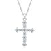 Unisex Jewelry Fashion hip hop style zircon cross pendant necklace for women copper plated with real gold full diamond hot selling jewelry_ipsvogv.com