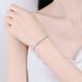 S Pure Silver Korean Style Smiling Cuban High-end Elegant D Color 90 Single Diamond 3mm 10 Points Moissanite Bracelet_ipsvogv.com