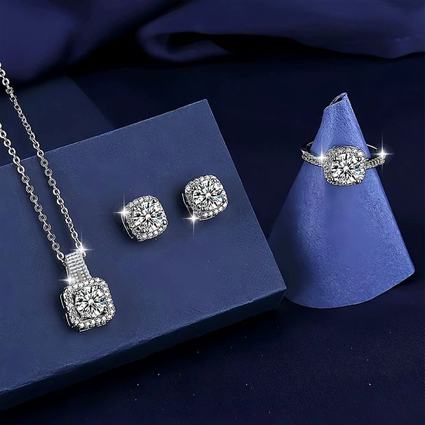 Elegant, Luxurious, Shiny Exquisite Necklace, Earrings, Ring Set, Jewelry, Creative, Beautiful, Fashionable And_ipsvogv.com
