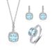 S Pure Sier Ocean Heart Blue Fashion Jewelry Set Of Three Pieces_ipsvogv.com