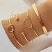 Fashion New Personality Fashion Embossed Twist Geometric Multi Layer Stacking Bracelet 10 Piece Set Decoration_ipsvogv.com