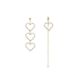 Light Luxury Heart Shaped Diamond Earrings, Long Tassel Pearl Earrings, Ear Studs, Idol Style_ipsvogv.com
