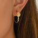 New Medieval Style Women's Earrings Fashionable OL Japanese And Korean Forest Flower Rose Design Earrings_ipsvogv.com