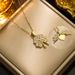 creative openable clover pendant necklace trendy love wings can be engraved clavicle women_ipsvogv.com