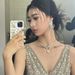 Girl "Cool Dreamy And Cool Super Sparkling Zircon Water Drop Necklace For Women's New Style, High Grade, Light Luxury, " !_ipsvogv.com