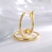 Earrings Simple All Match Geometric Round Small Hoop Earrings For Women In Various Sizes Gold Plated Ear Buckles_ipsvogv.com