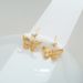 Exaggerated niche design hollow butterfly pendant earrings inlaid with zircon light luxury high end women's earrings_ipsvogv.com
