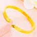 New Buckle Vietnamese Sand Gold Bracelet Women's Brass Gold-plated Frosted Open Bangle Jewelry_ipsvogv.com