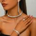 Women’s Jewelry Set Fashion Full Diamond Earrings And Rings High End Fashion Zircon Necklace Bracelet Set Wholesale Jewelry New Style_ipsvogv.com