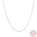 S Pure Silver Necklace, Bean Gold-plated Simple Layered Strap, Versatile Chain, Korean Version Temperament Collarbone_ipsvogv.com