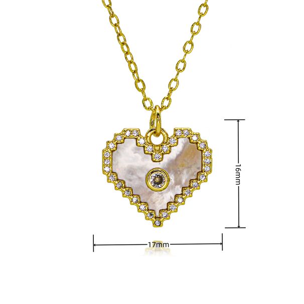 Hollow Love Pearl Necklace Female Simple Korean Version Of Advanced Design Heart Shaped Pendant Clavicle Chain_ipsvogv.com