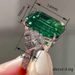 Cao Shi's Fashionable Luxurious Domineering Versatile And Elegant Accessory Ring, Geometric Aristocratic High-end Ring_ipsvogv.com